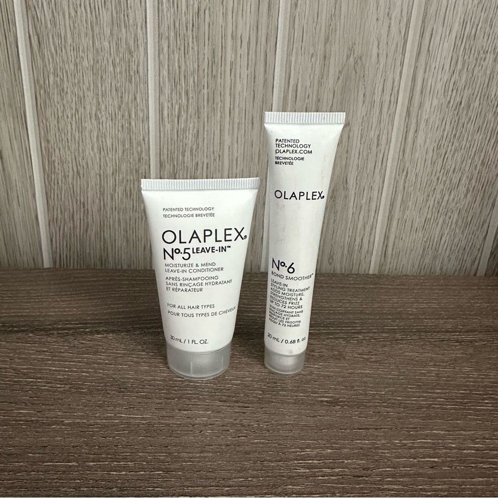 Olaplex Travel Set No. 5 Leave In Conditioner 1 oz No. 6 Bond Smoother 0.68 oz